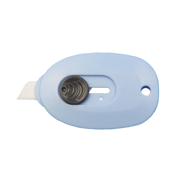 Mini Ceramic Box Cutter – Retractable Utility Knife with Keychain Hole (1)