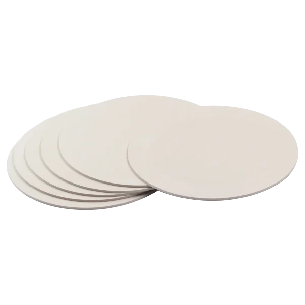 Light Brown Round Shape Microporous AL2O3 Ceramic Sheet (1)