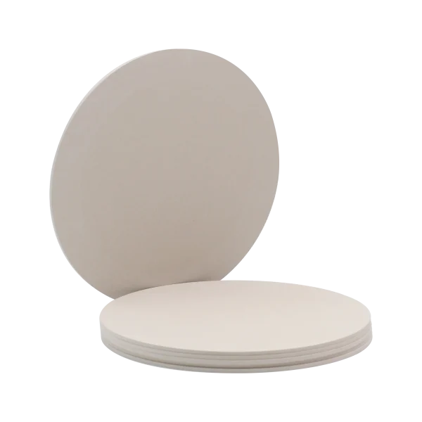 Light Brown Round Shape Microporous AL2O3 Ceramic Sheet (3)