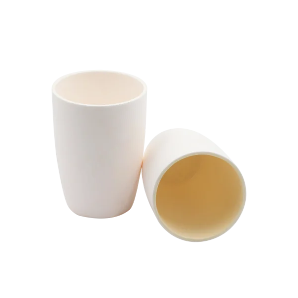 105×70×150mm 800ml Tapered Round-Bottom Alumina Ceramic Crucible (1)