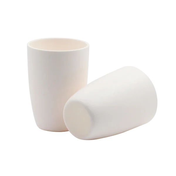 105×70×150mm 800ml Tapered Round-Bottom Alumina Ceramic Crucible (2)