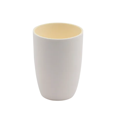 105×70×150mm 800ml Tapered Round-Bottom Alumina Ceramic Crucible