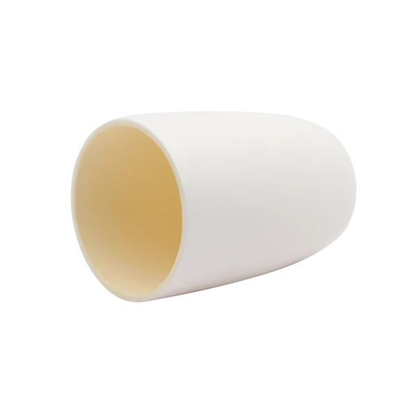 105×70×150mm 800ml Tapered Round-Bottom Alumina Ceramic Crucible (5)