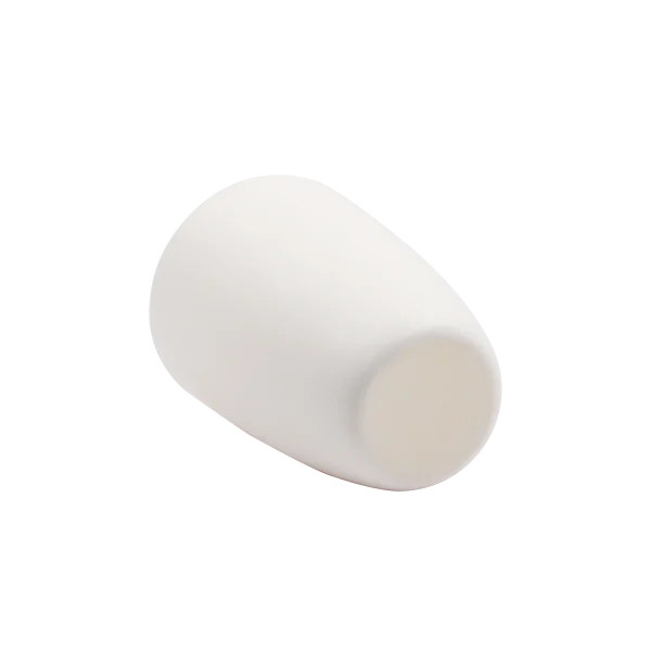 105×70×150mm 800ml Tapered Round-Bottom Alumina Ceramic Crucible (6)