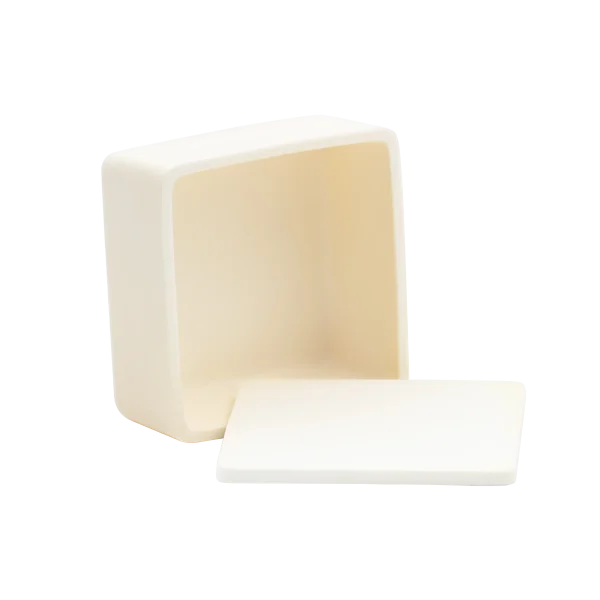 150×150 mm 99 Alumina Square Crucible for Laboratory and High-Temperature Applications (2)