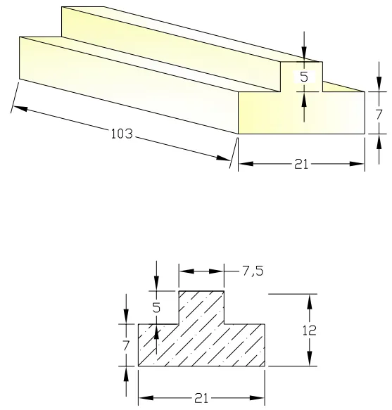 21 Alumina Ceramic Dewatering Blades Drawing