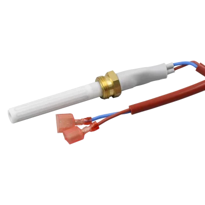 OD10.5 × ID6.5 × L90 mm 5 Sets Alumina Ceramic Igniter With Brass Threaded Head For Pellet Stove
