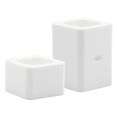 Dia 51mm Alumina Ceramic Fuse Tube – Square Porcelain Fuse Body For Ceramic Fuse Holders
