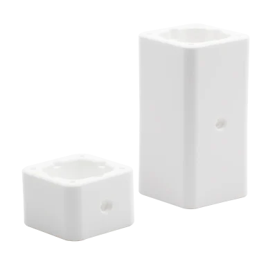 Dia 60mm Alumina Ceramic Fuse Tube – Square Porcelain Fuse Body For Ceramic Fuse Holders