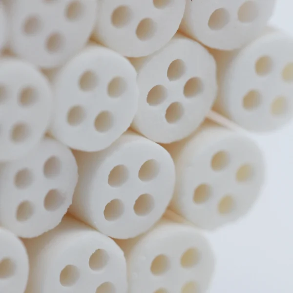 High Temperature 99% Alumina Ceramic Tube With 4 Inner Holes For Thermocouple Sensor Protection (6)