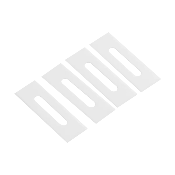 57mm x 19mm 20pcs Zirconia Ceramic Slotted Slitter Blade, 0.4mm Thick (5)