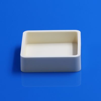 99% Alumina Ceramic Square Crucible for Laboratory Applications