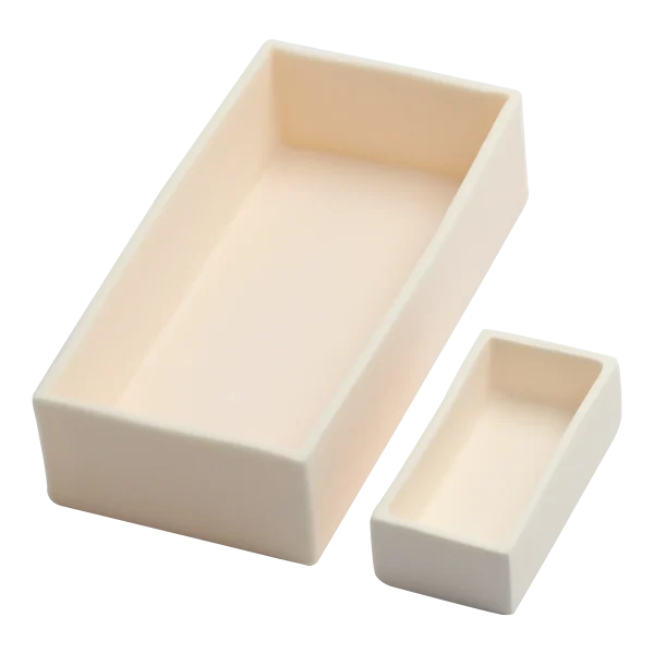 99 Alumina Rectangular Ceramic Crucible For Laboratory And Industrial Use (1)