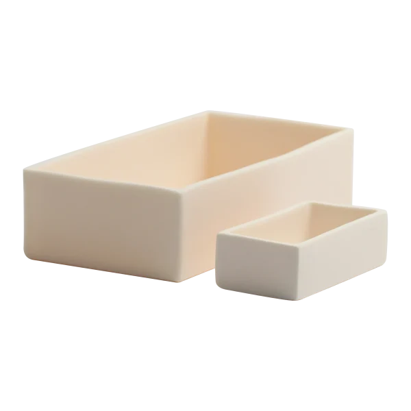 99 Alumina Rectangular Ceramic Crucible For Laboratory And Industrial Use (2)