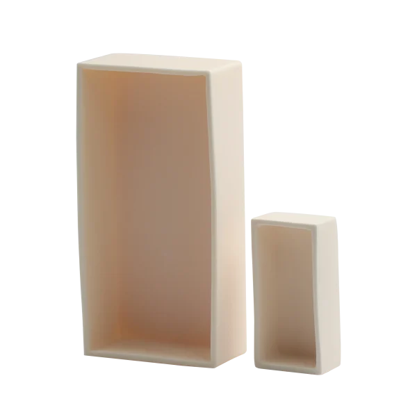 99 Alumina Rectangular Ceramic Crucible For Laboratory And Industrial Use (4)