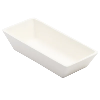 99 Alumina Trapezoidal Ceramic Crucible For Water-Cooled Copper Crucible