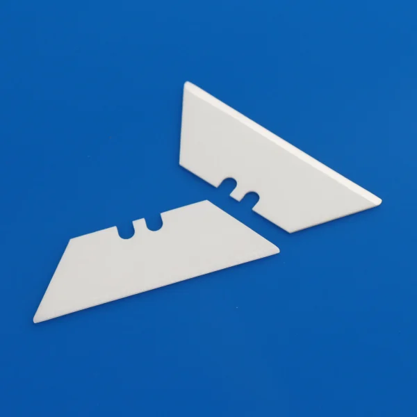 Zirconia Ceramic Trapezoid Blade (2 Curved Holes) (1)