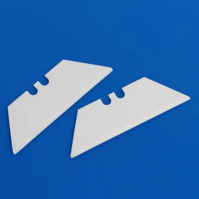 Zirconia Ceramic Trapezoid Blade (2 Curved Holes)