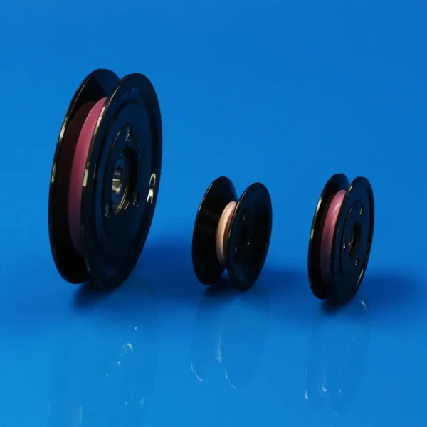 Wire Guide Pulley for Textile Machinery – Ceramic with Plastic Flange (2)