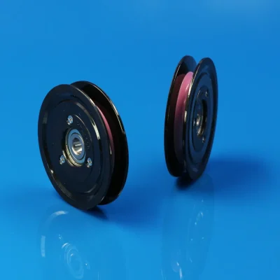 Plastic Flanged Ceramic Wire Guide Pulley For Coil Winding And Textile Machines (Dia 20 - 45.5mm)