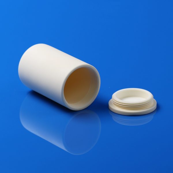 Corrosion Resistant 99% Alumina Cylindrical Crucible for Lab Furnace - 60.33×101.11mm (4)