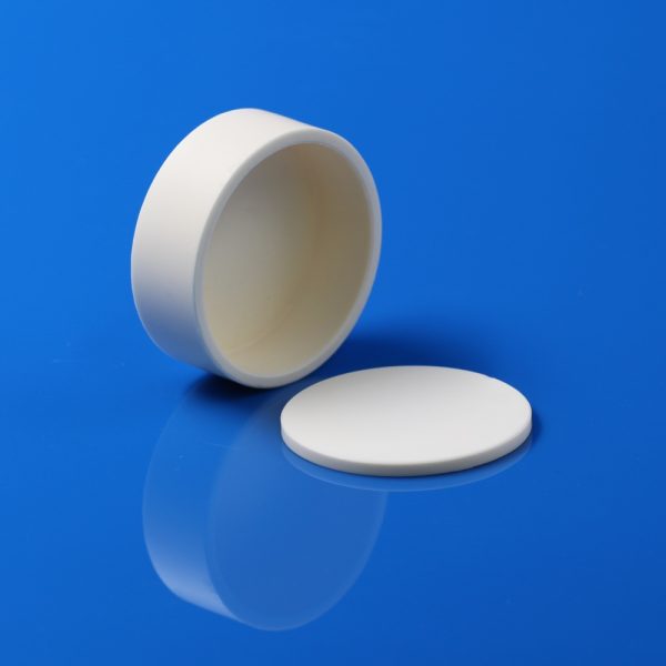 Corundum 99% Alumina Crucible with Round Lid for Lab Use - 86.23 (1)