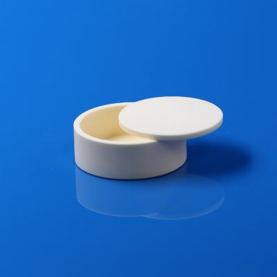 Corundum 99% Alumina Crucible with Round Lid for Lab Use - 86.23*86.23*34.65mm