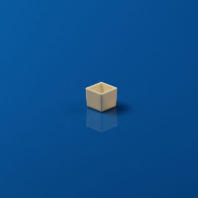 Cube Handleless 99% Alumina High-Temperature Resistant Square Ceramic Crucible - 19.96*19.96*17.78mm 50PCS