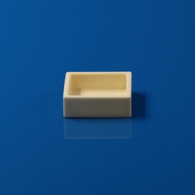 High Temperature Resistant 99% Alumina Square Box Crucible - 60.58*60.40*20.24mm 10PCS
