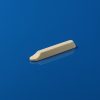 Two end rounded long groove 99% alumina sample boat without handle - 100.4017.5011.89mm 100PCS (1)