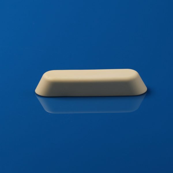 Wide Rounded Corner Handleless 99% Alumina Crucible,Large Capacity Corundum Boat - 114.9529.0019.80mm 50PCS (1)