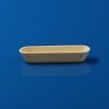 Wide Rounded Corner Handleless 99% Alumina Crucible,Large Capacity Corundum Boat - 114.9529.0019.80mm 50PCS (3)
