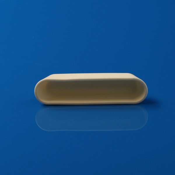 Wide Rounded Corner Handleless 99% Alumina Crucible,Large Capacity Corundum Boat - 114.9529.0019.80mm 50PCS (6)