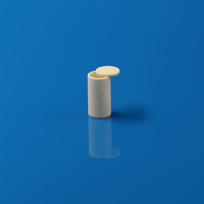 99% Alumina Cylindrical Crucible with Cover Lid- OD19.2×H35.84mm
