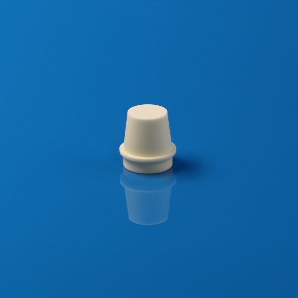 99% Alumina Cylindrical Crucible with Top Flange for Lab Furnace - OD32.72×H32.83mm (4)