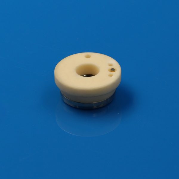 99% Alumina Fiber Laser Nozzle Holder Insulation Ceramic Flange 30×M11 (8)