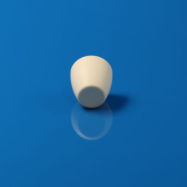 99% Alumina Flat Bottom Conical Crucible without Lid 25mL (6)