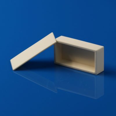 99% Alumina Rectangular Ceramic Crucibles with Lids – Multi-Size Lab Crucible Set