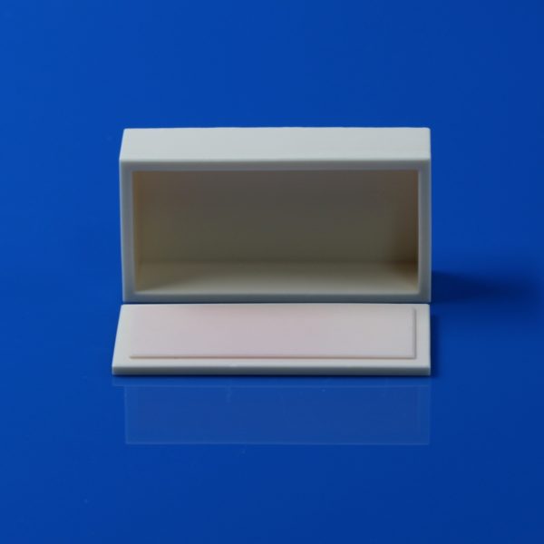 99% Alumina Rectangular Ceramic Crucibles with Lids (5)