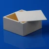 99% Alumina Square Crucible 100×100×50mm with Lid for High Temperature Applications (5)