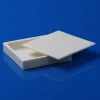Alumina Square Crucible 100×100×20mm with Lid, 99% Al2O3 Low Height Crucible (3)