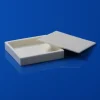 Alumina Square Crucible 100×100×20mm with Lid, 99% Al2O3 Low Height Crucible (4)