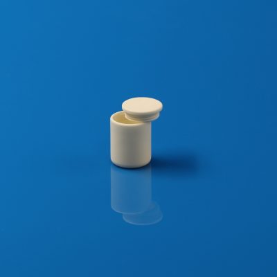 Alumina Threaded Crucible with Screw Lid - OD25.35×H32.64mm