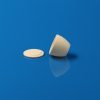 Small Flat Bottom Bulbous Conical 99% Alumina Crucible with Round Lid - OD36.45×H28.32mm (2)