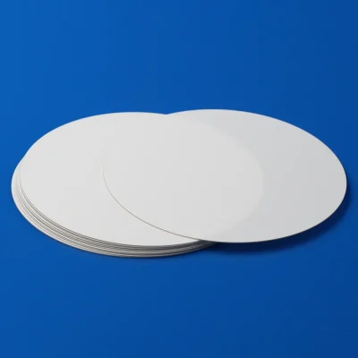 Alumina Ceramic Dielectric Plate Substrate for Semiconductor Plasma Equipment Ø149.9×0.635 mm