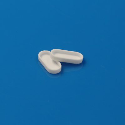 Alumina Ceramic Sample Pan for Laboratory Moisture Analysis - Oval 20×9×3mm