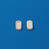 Alumina Ceramic Sample Pan for Laboratory Moisture Analysis - Oval 20×9×3mm (2)