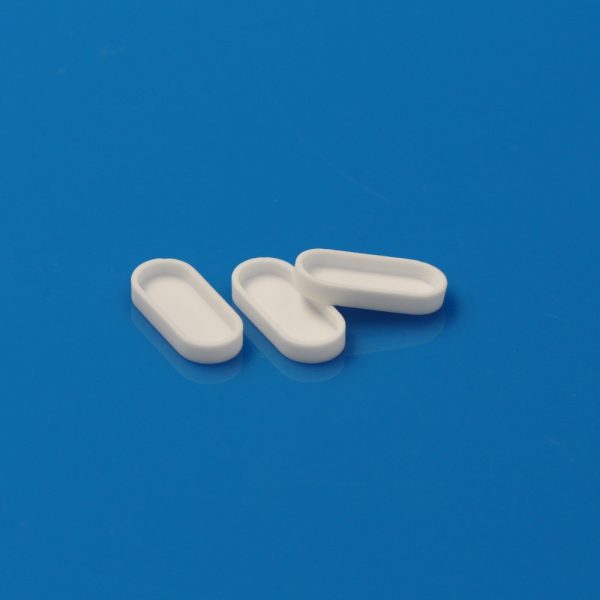 Alumina Ceramic Sample Pan for Laboratory Moisture Analysis - Oval 20×9×3mm (4)