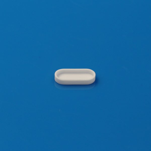 Alumina Ceramic Sample Pan for Laboratory Moisture Analysis - Oval 20×9×3mm (5)