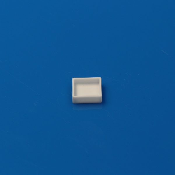 Alumina Ceramic Shallow Square Crucible for Thermal Analysis Instruments - 12×10.3×3.4mm (1)